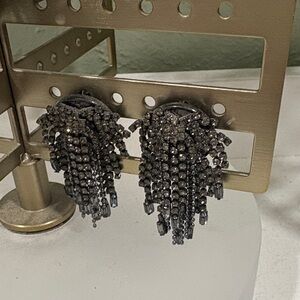 Elegant Black Crystal Earrings